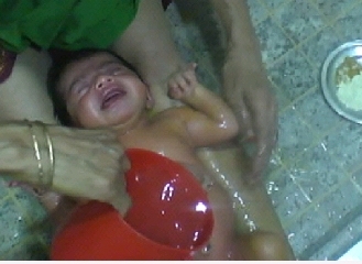 aaahh!... water  feels so nice..